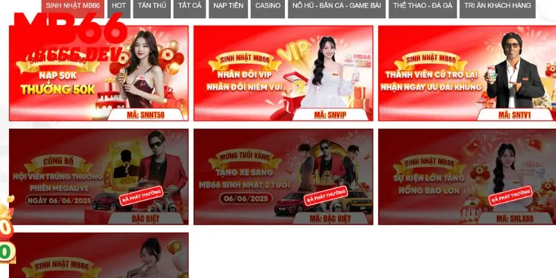 Thả ga nhận thưởng tại chương trình khuyến mãi MB66