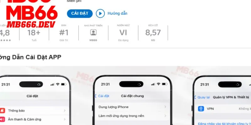 Tải app MB66 tại thiết bị điện thoại với 3 bước đơn giản